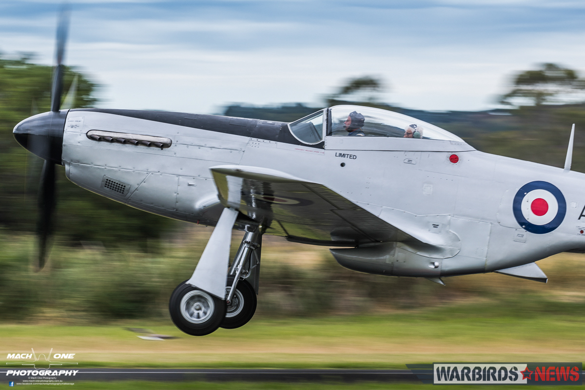Aussie Mustang Flies Again 12 Airborne! (photo by Matt Savage/Mach One Photography)