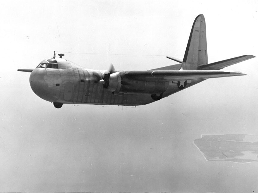 1439px Budd RB 1 Conestoga in flight circa in June 1944 80 G 233489