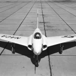 Flight Test Files: Northrop X-4 Bantam-Navigating the Limits of the Tailless Wing 14 In this 1950 straight-on view of the NACA High-Speed Flight Research Station’s (now NASA’s Armstrong Flight Research Center’s) X-4 Bantam research aircraft, the horizontal tailless design is quite evident.