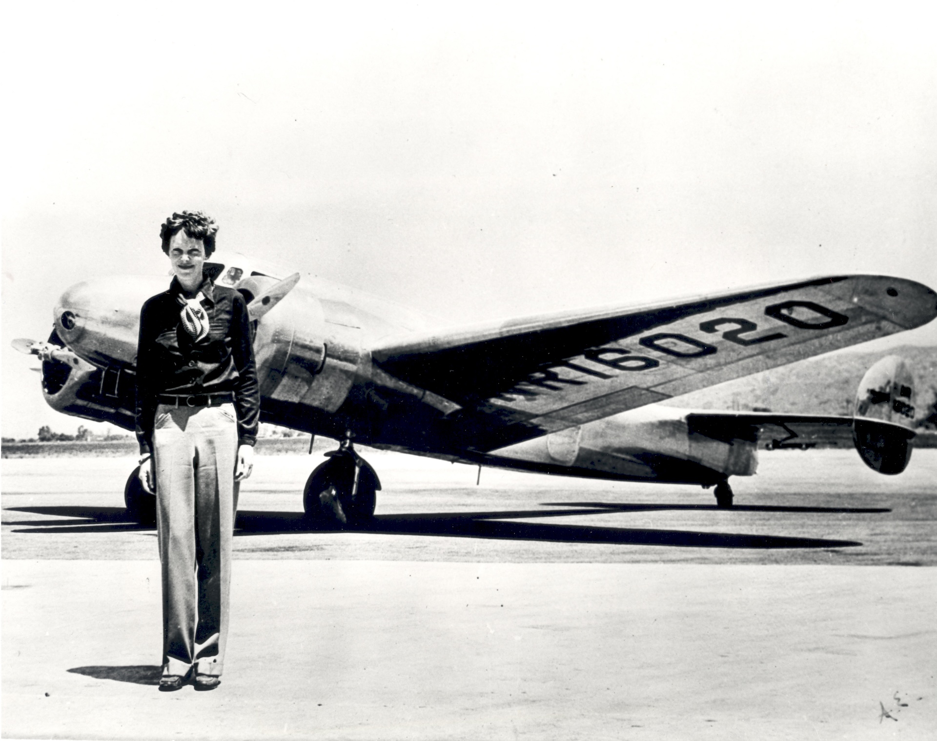4 Amelia Earhart standing in front of Lockheed Electra 10 E—Wikimedia Commons