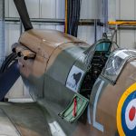 A BBMF Spitfire cockpit is waiting for the lucky winner of the RAF Memorial Flight Official Club ballot prize for March. Photo Lisa Harding