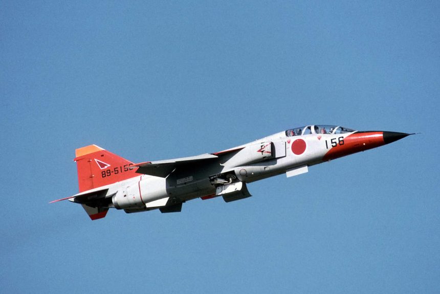 A Mitsubishi T 2 advanced trainer