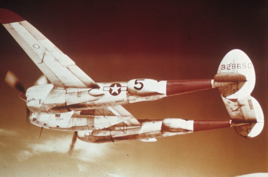 A P 38 Lightning serial number 43 28650 of the 1st Fighter Group 15th Air Force