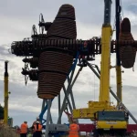 Life-Size Lancaster Bomber Sculpture ‘On Freedom’s Wings’ Unveiled in Lincolnshire 10 A life size sculpture of a Lancaster bomber has been put up in honour of the RAF crews of World War Two.jpg