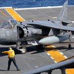 Tillamook Air Museum to Welcome Combat-Tested AV-8B Harrier II for Permanent Display 11 AV 8B of VMA 21 on USS Peleliu LHA 5 in March 2014