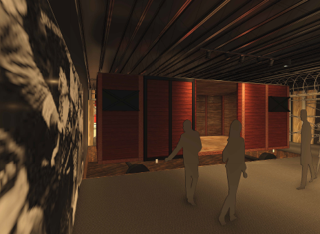 Historic WWII-Era German Box Car Arrives in Georgia for Future Exhibit at National Museum of the Mighty Eighth Air Force 13 Airmans Fate Exhibit Rendering 1