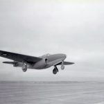 Bell XP 59A Airacomet 42 108784 first flight at Muroc Dry Lake 1 October 1942. U.S. Air Force