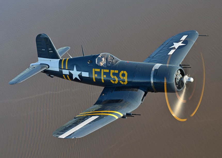 Cavanaugh Flight Museum Unveils New Corsair Paint Scheme Honoring Marine Ace