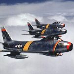 Col Ben O. Davis leads F 86 flight 51st FIW Korea