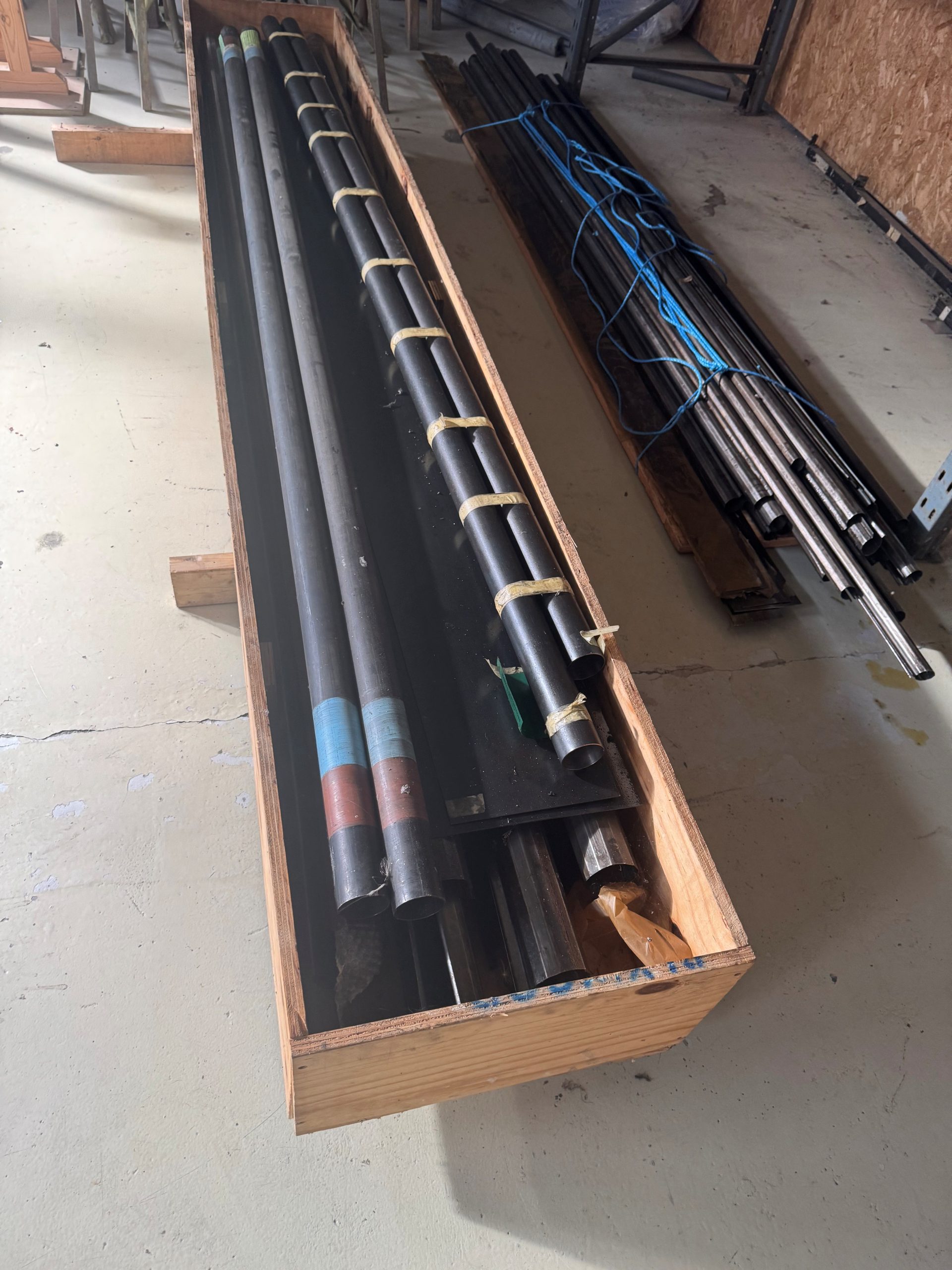 Hawker Sea Fury T.20 VX281 Headed to Australia as Major Hawker Expansion Takes Shape at Scone 13 Contents of Hawker Restorations parts and tooling prior to packing for their trip to Scone specialist tubing for hurricane structure 1 scaled