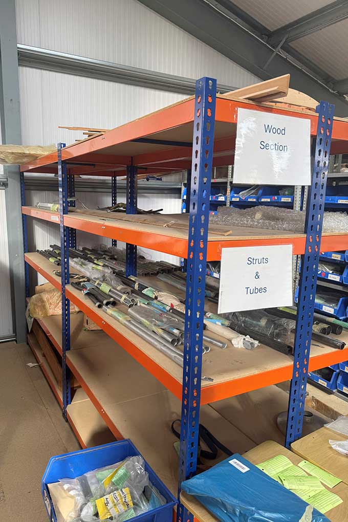 Hawker Sea Fury T.20 VX281 Headed to Australia as Major Hawker Expansion Takes Shape at Scone 17 Contents of Hawker Restorations parts and tooling prior to shipment to Scone NSW