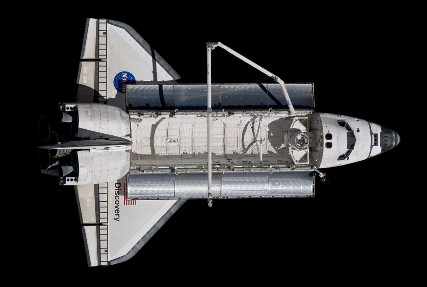 Discovery in orbit in 2011 during STS 133 the orbiters final flight