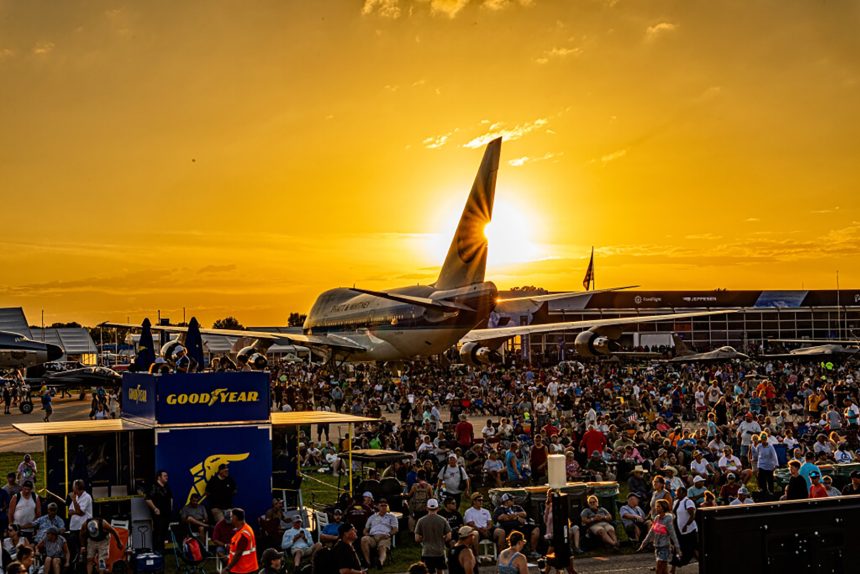 EAA Airventure Oshkosh 2025 Boeing Plaza B 747