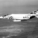 The Final US Air-to-Air Victory of The Vietnam War. 12 F 4B Phantom II of VF 161 in flight over NAS Miramar 1964