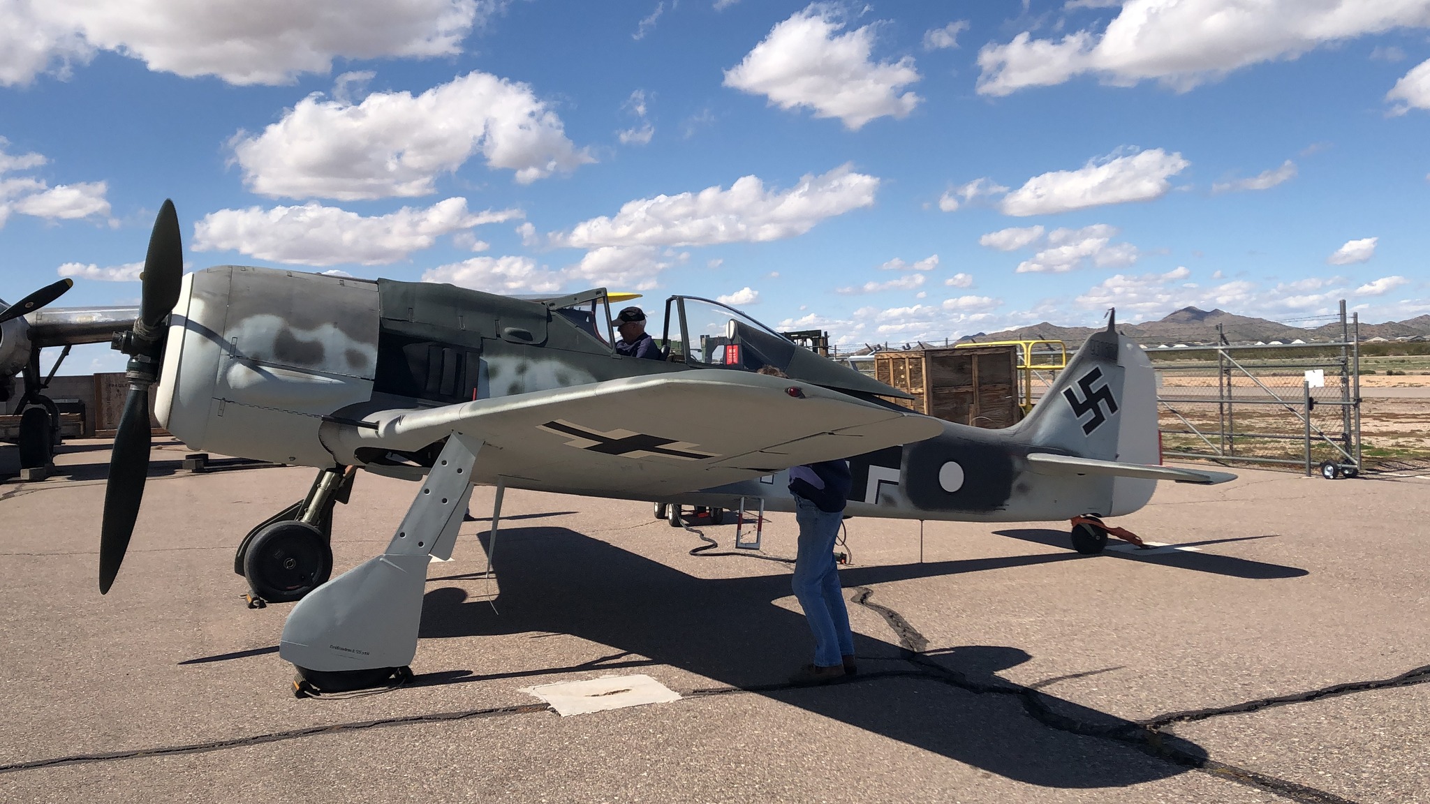American Heritage Museum's Focke-Wulf Fw 190 ‘White 1’ Restoration Gains Ground at GossHawk Aviation 13 Focke Wulf Fw 190F 8 Wk Nr 931862 2 1