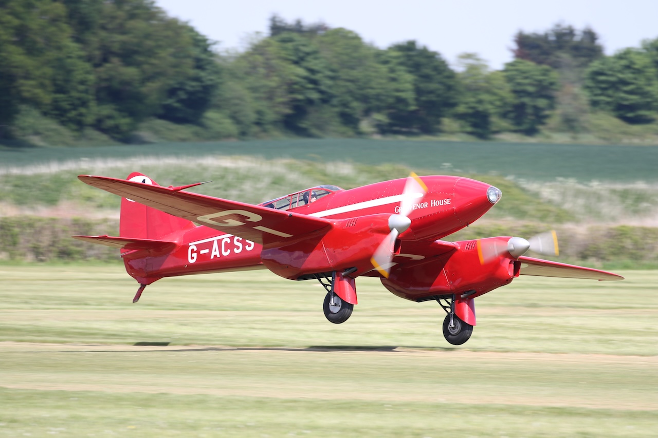 Shuttleworth Season Premiere Airshow 17 G ACSS DH88 7D2 0969