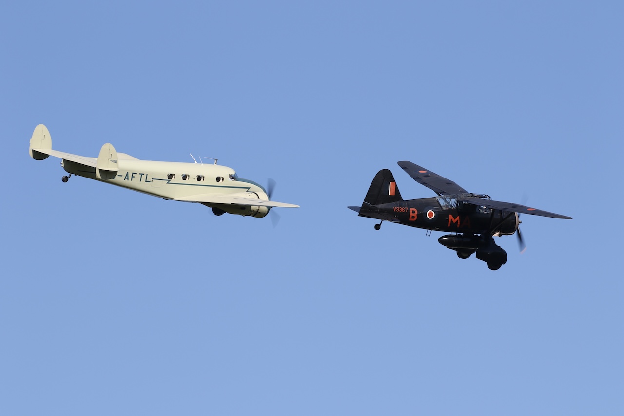 Shuttleworth Season Premiere Airshow 39 G AFTL Electra and V9367 Lysander 7D2 2092