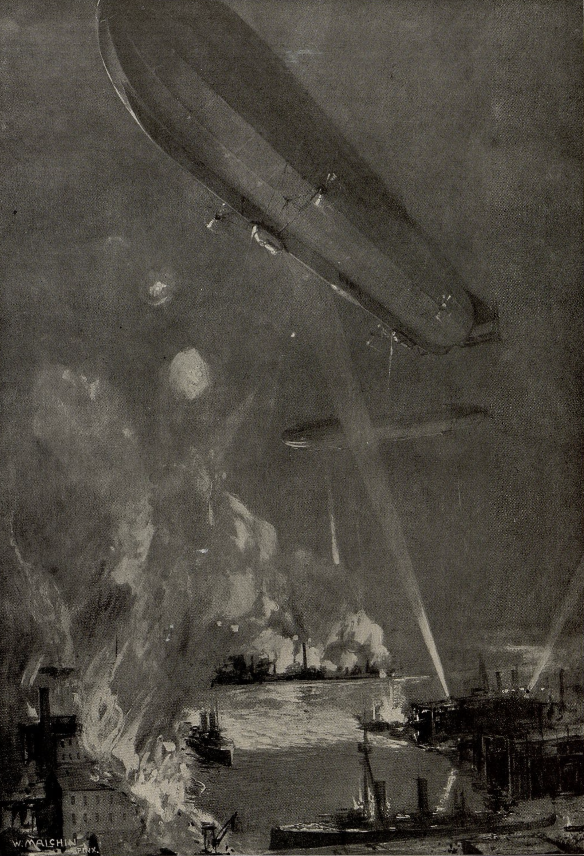 Operation Midnight Hammer and The Legacy of Long-Range Airpower 12 German airships attack Newcastle Elswick on the Tyne June 1915