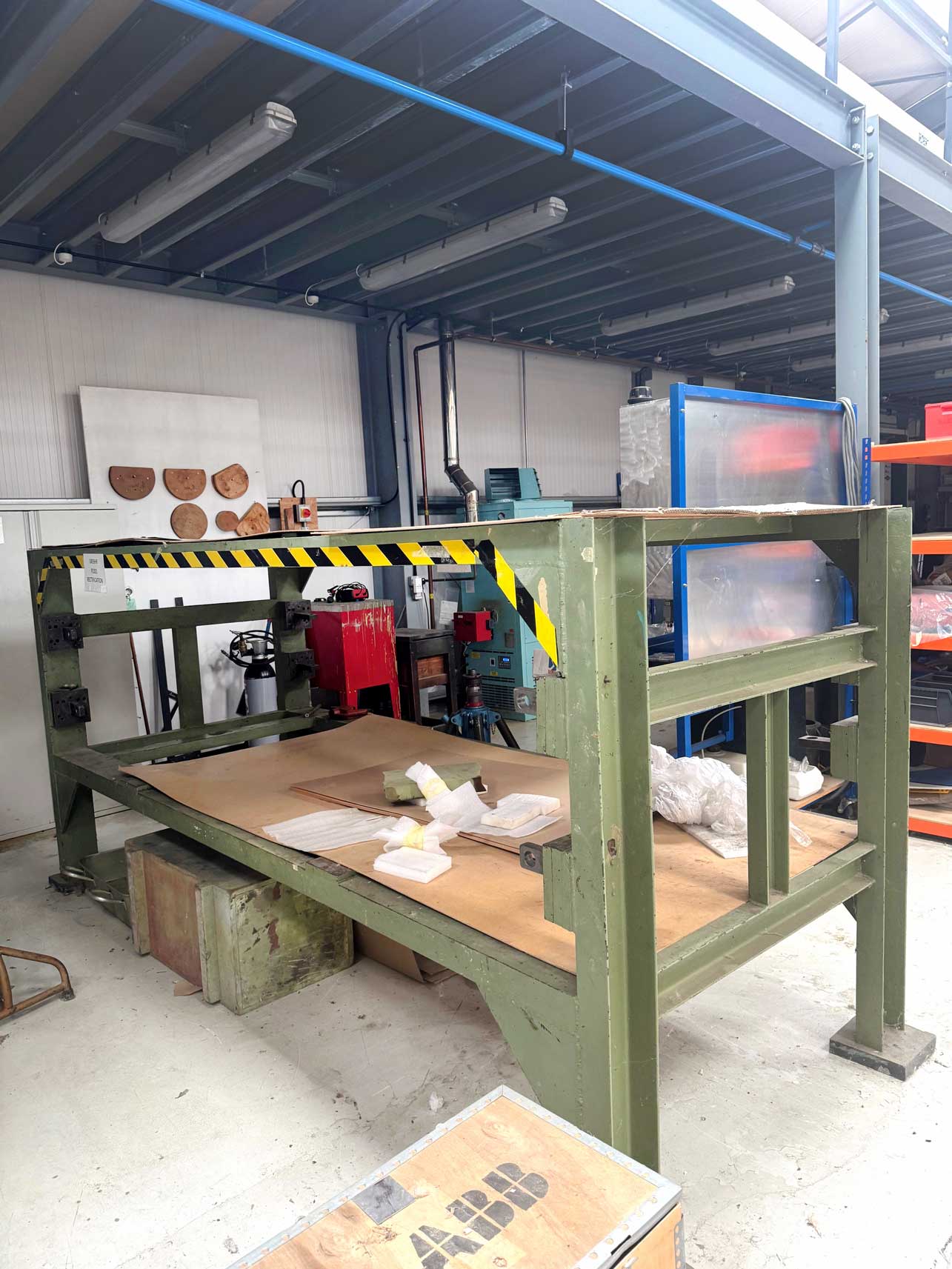 Hawker Sea Fury T.20 VX281 Headed to Australia as Major Hawker Expansion Takes Shape at Scone 16 Hawker Restorations parts tooling jigs prior to shipment to Scone NSW