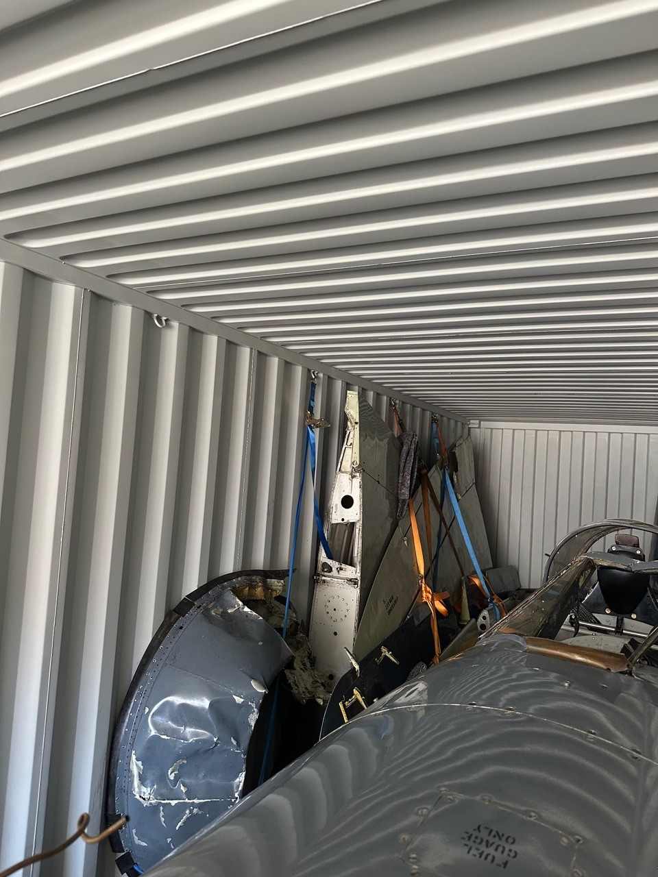 Hawker Sea Fury T.20 VX281 Headed to Australia as Major Hawker Expansion Takes Shape at Scone 21 Hawker Sea Fury T.20 VX281 G RNHF Packed for shipping 15