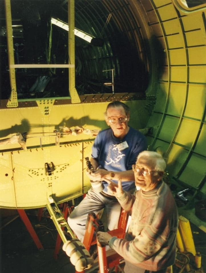 Randy's Warbird Profiles: Boeing B-17F Flying Fortress, s/n 42-29782 33 Herb Phelan and Roy Ostling in the bomb bay