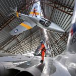 High level aircraft cleaning at RAF Museum Midlands 004
