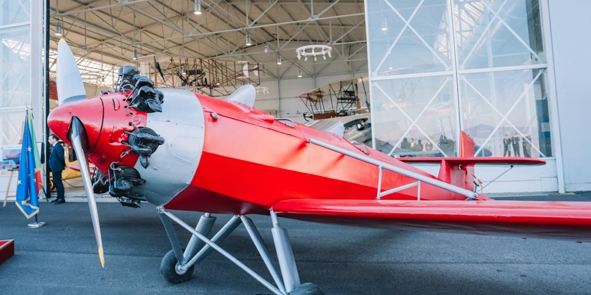 The airplane is a two-seater built in 1935 thanks to the collaboration between two Ethiopian engineers and a German pilot. [Photo via Ministero della Difesa]