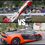 Lamborghini VS Sukhoi 29 at Warbirds Over Wanaka 15 Lamborghini vs Sukhoi 29 racing at Warbirds Over Wanaka