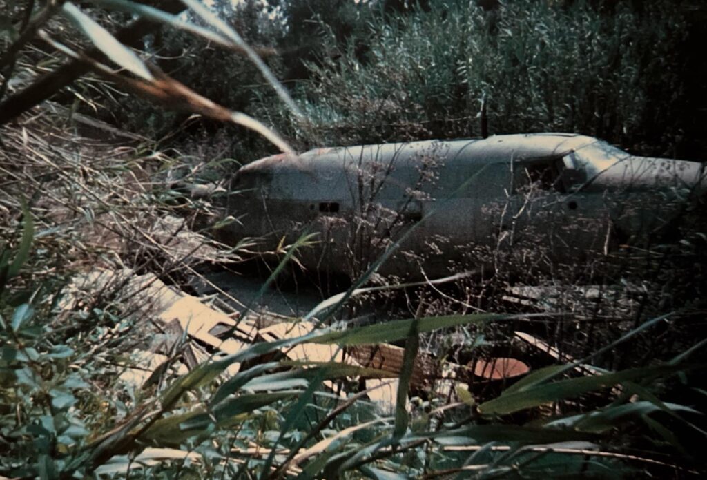 The nose of one of the two fuselage sections collected by Charles Patterson (The Backyard Bomber of Pacific Palisades)