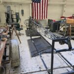 McChord Air Museum Restoring World War II TG-4 Glider 10 McChord Air Museum TG 4 Fuselage in Rotisserie