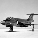 McDonnell F 101A 1 MC Voodoo 53 2418 parked on Rogers Dry Lake Edwards Air Force Base California. U.S. Air Force 1