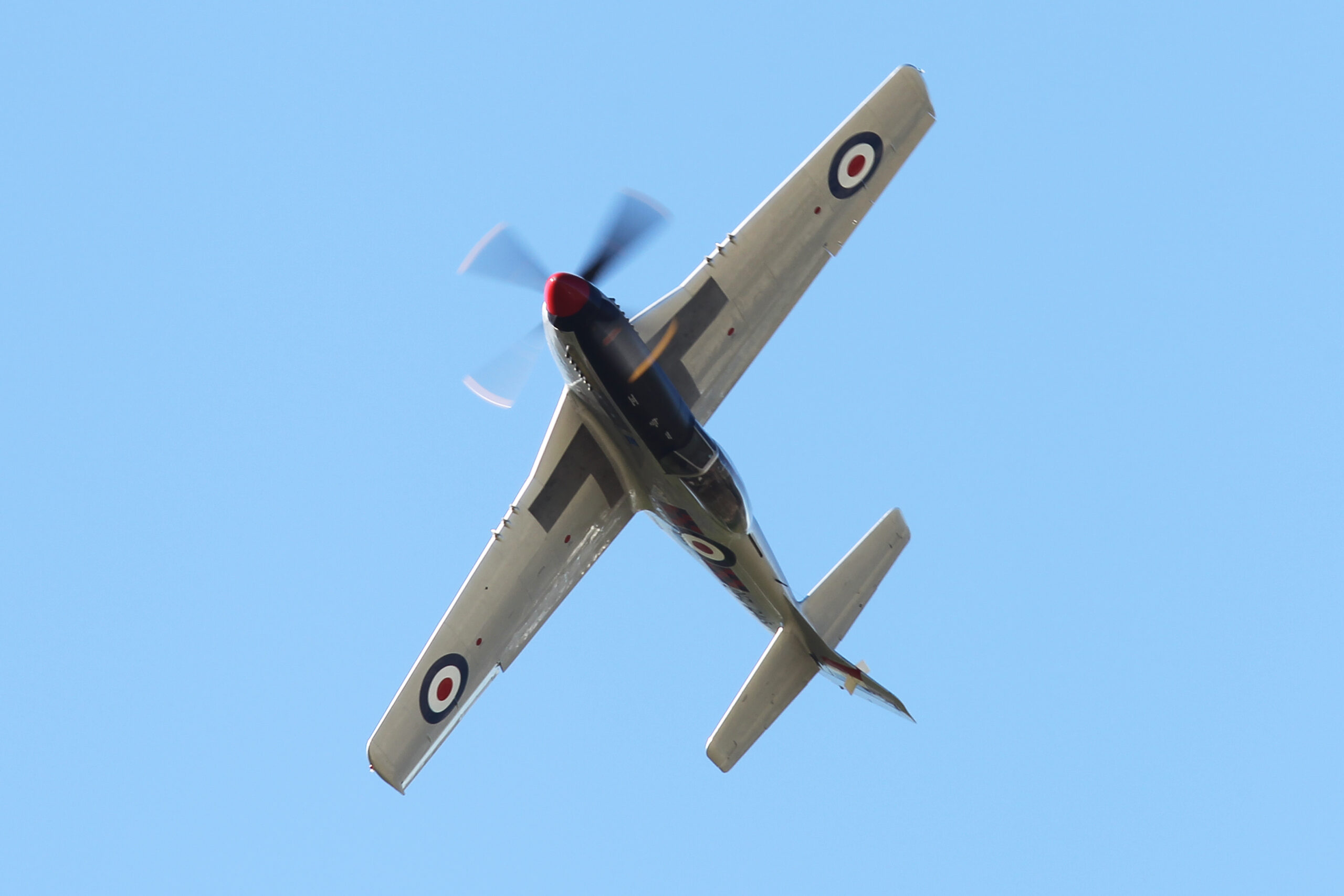 Graham Bethell's P-51D Mustang ZK-TAF performing at Wanaka. [Photo via Warbirds Over Wanaka]