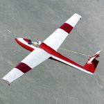 Flight Test Files: Schweizer SGS 1-36 Sailplane - Evaluating the Leap to T-Tail Aerodynamics 12 A Schweizer SGS 1-36 sailplane, used by NASA for a series of deep-stall research flights in the early 1980s, is shown here in flight over the Mojave Desert in California.