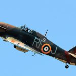 Harvard Training Paves the Way for New Battle of Britain Memorial Flight Hurricane Pilot 15 Sqn Ldr Mark ‘Suggs Sugden brings Hurricane Mk II LF363 back home to Coningsby after its post winter maintenance air test on 18th March 2025. Photo BBMF