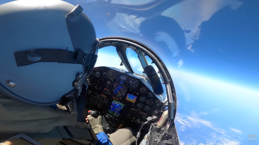 Starfighters Aerospace Showcases Rare Supersonic Flight from Kennedy Space Center cockpit view
