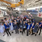 £13.7 Million in National Lottery Funding to Preserve RAF Museum and Royal Marines Heritage 10 Students from Berrybrook Primary School celebrate the RAF Museum Midlands Lottery funding news announced on VE Day