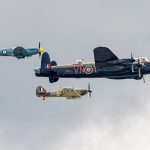 Battle of Britain Memorial Flight Receives 2025 Public Display Authority 15 The Battle of Britain Memorial Flights three ship formation