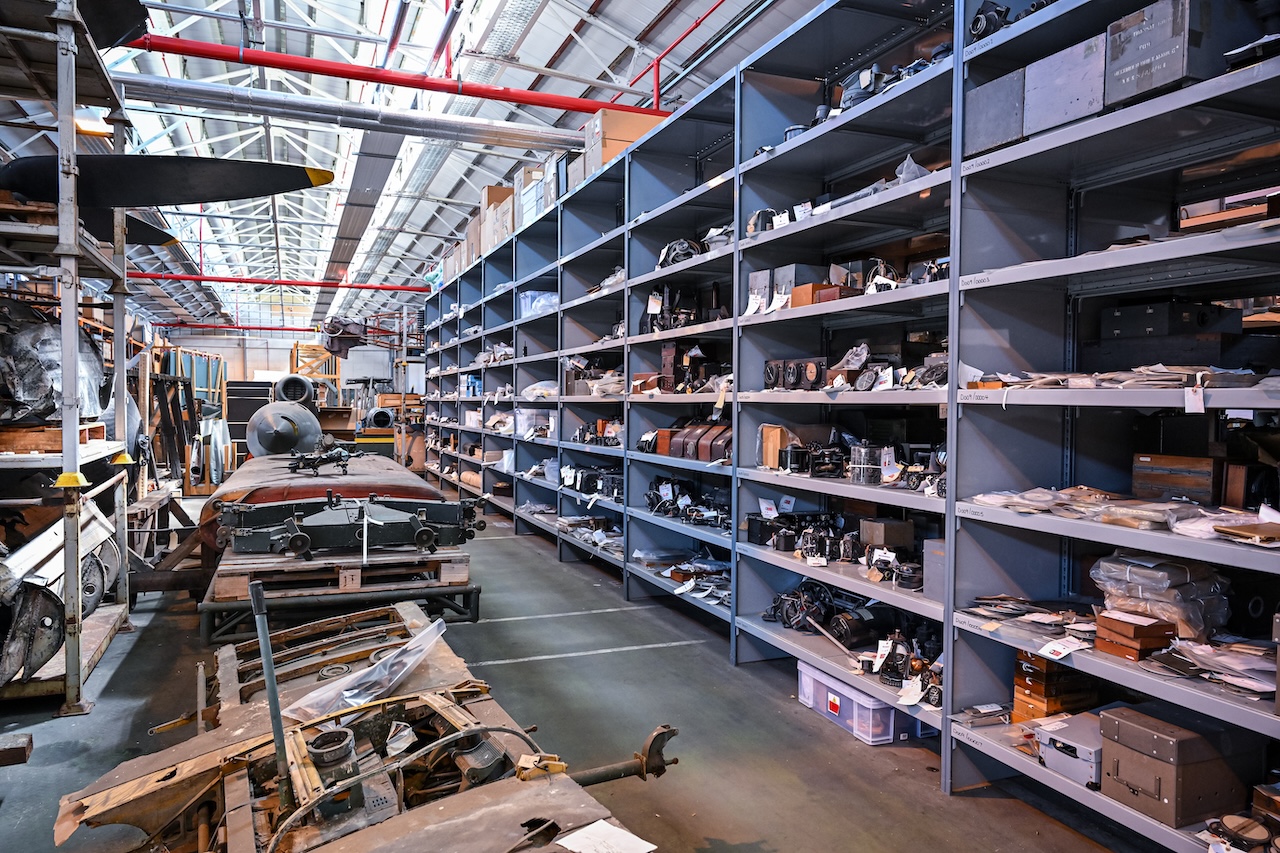 RAF Museum Launches Major Campaign to Relocate 50,000 Historic Artifacts 26 The Crate Escape RAF Museum store collection at MOD Stafford 1