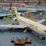 The Museums Boeing 727 prototype at the 727 Rollout ceremony on November 27 1962.