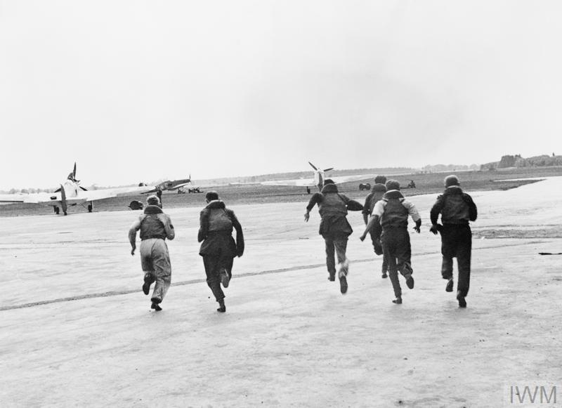 The Scramble Operations Pilots seen running to their aircraft
