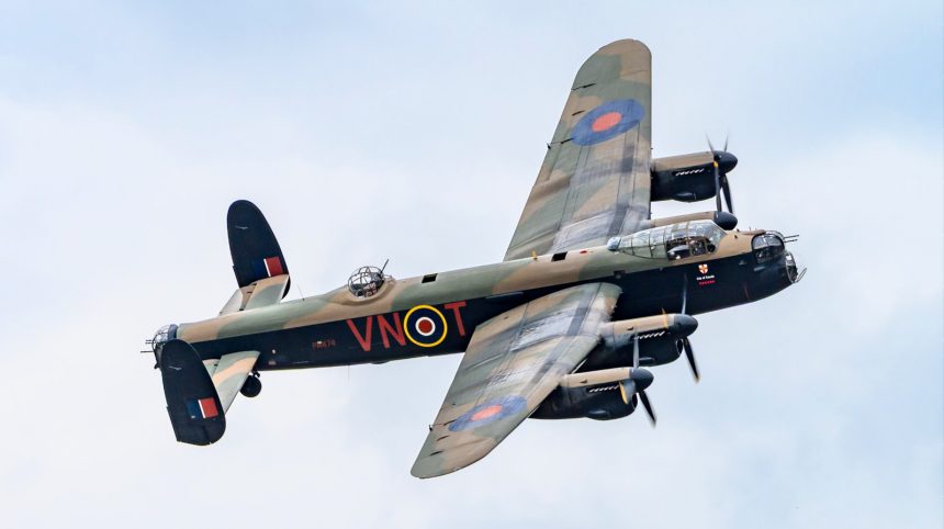 The opportunity to see the BBMF Lancaster flying before it goes into extended ‘Major maintenance was a treat for many. Photo Steve Hinks