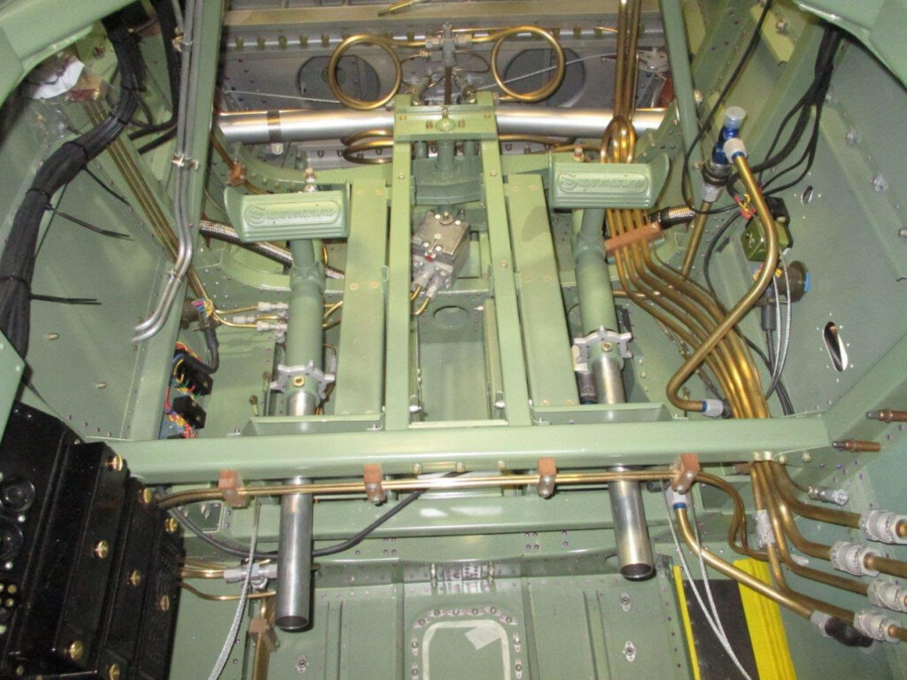 The rudder pedals are now fitted (Photo Martin Overall)