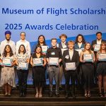 The Museum of Flight Awards $276,000 in Scholarships to Aspiring Aviation and Aerospace Students 10 The scholarship recipients proudly showing their awards at the 2025 scholarship ceremony at The Museum of Flight. Sean Mobley The Museum of Flight.