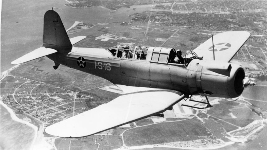 Today In Aviation History First Flight of the Vought SB2U Vindicator 1
