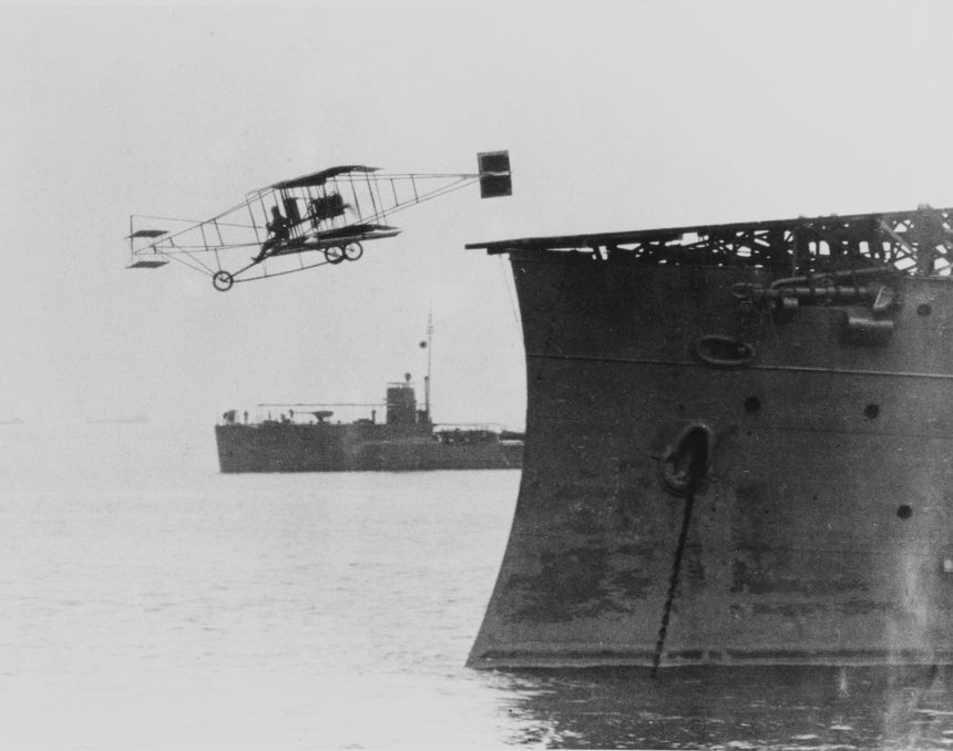 Today In Aviation History First Shipboard Aircraft Landing 3