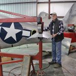 XP-82 Twin Mustang - December 2016 - Restoration Update 11 Tom wheeling cowling