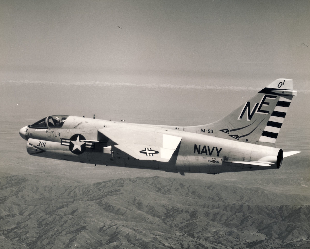 Vought A 7B VA 93 May 15 1969 US Navy front copy
