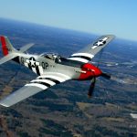 WWII Fighter Pilot Paul Crawford Flight in CAF P51 Red Nose58