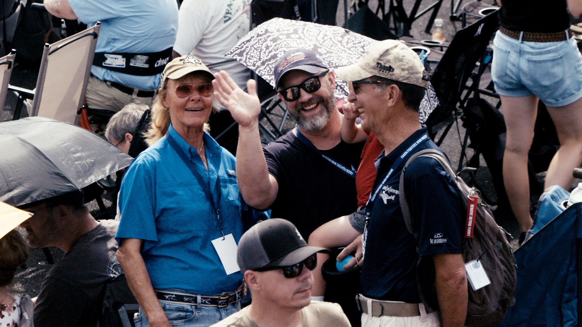 Fagen Fighters WWII Museum Victory at Sea 28 Warbirds Board Member Connie Bowlin and Ed McIlhenny attended along with Don McPhersons grandson