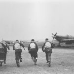 Commemorate Battle of Britain 80 at the RAF Museum 13 pc94 152 60 Pilots of 303 Squadron walking away from a Hurricane. Photo RAF Museum Collection